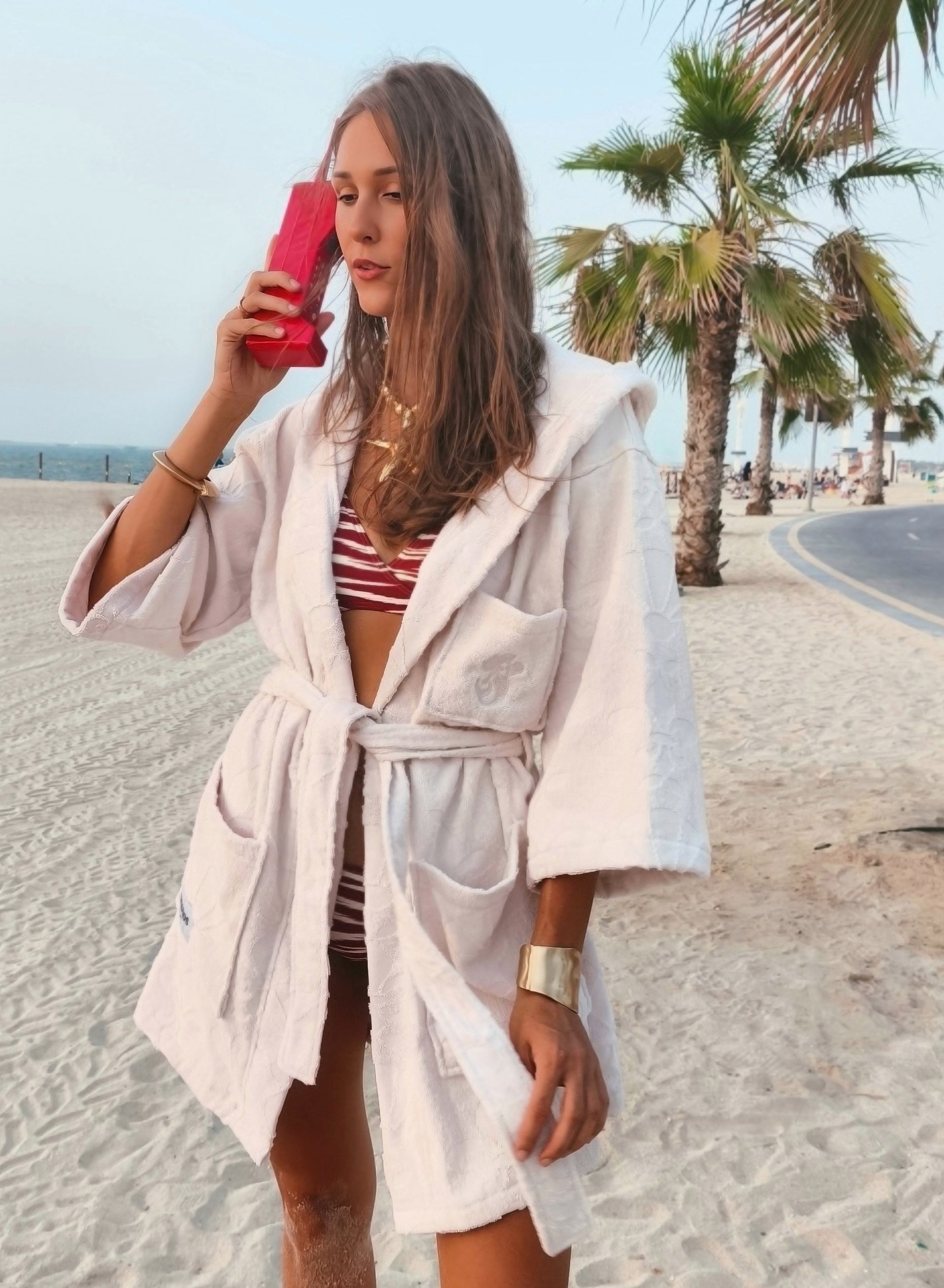 Mermaids Club hooded beach robe collection women Dubai UAE