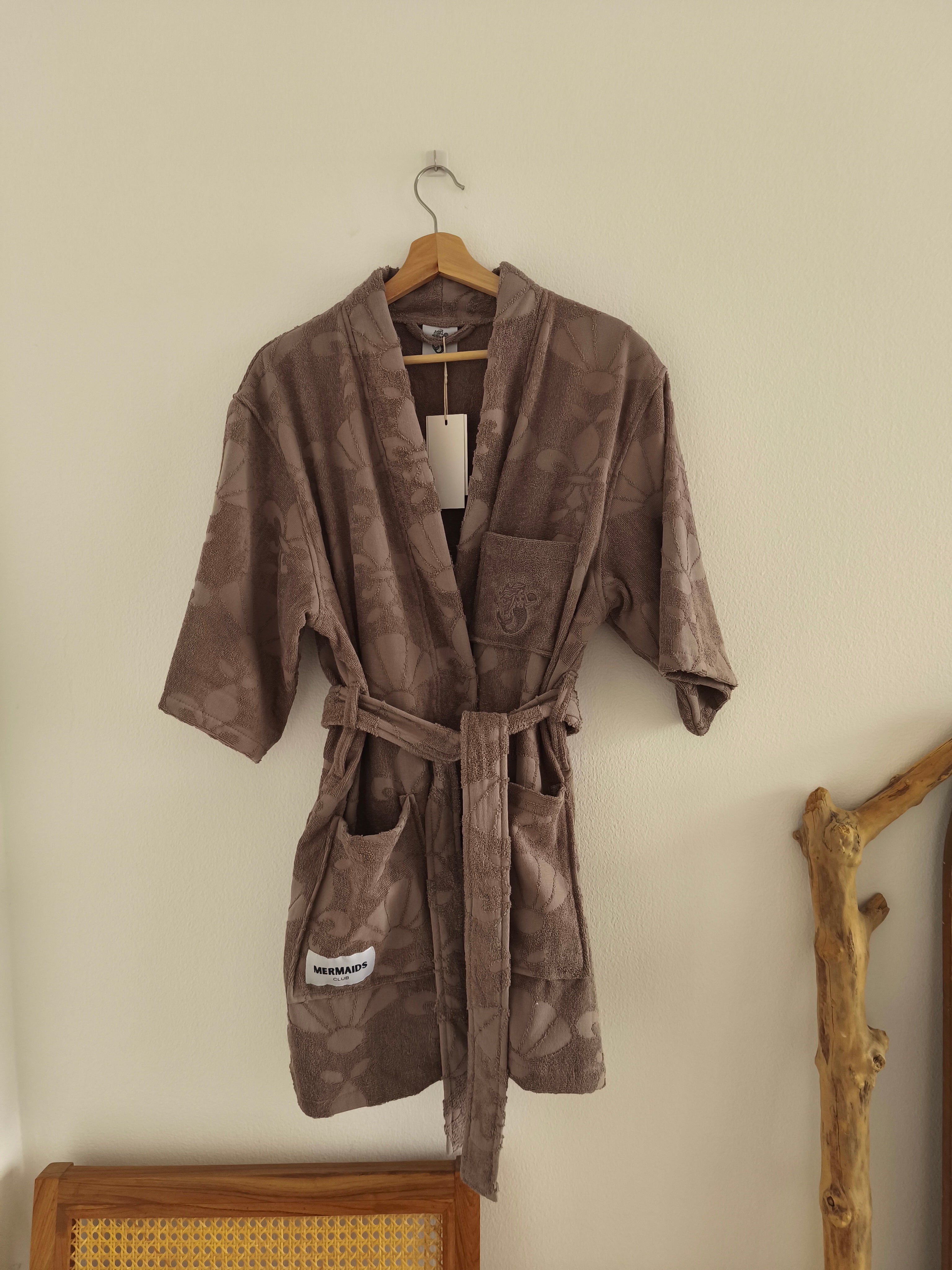 Coco beach robe front hanged Marina resortwear - Mermaids Club
