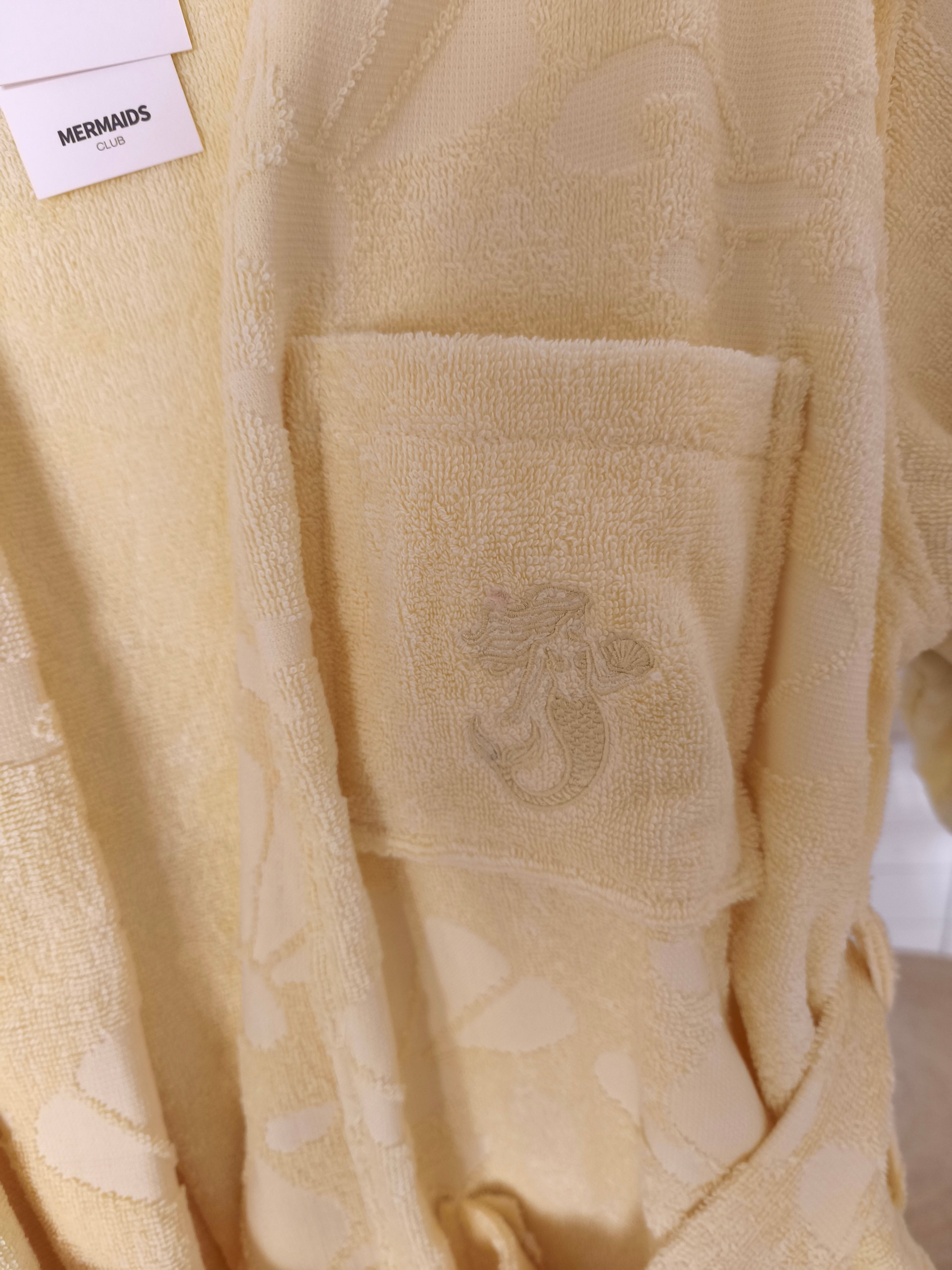 Mermaids Club honey sun robe pocket emboidered logo UAE swimming pool