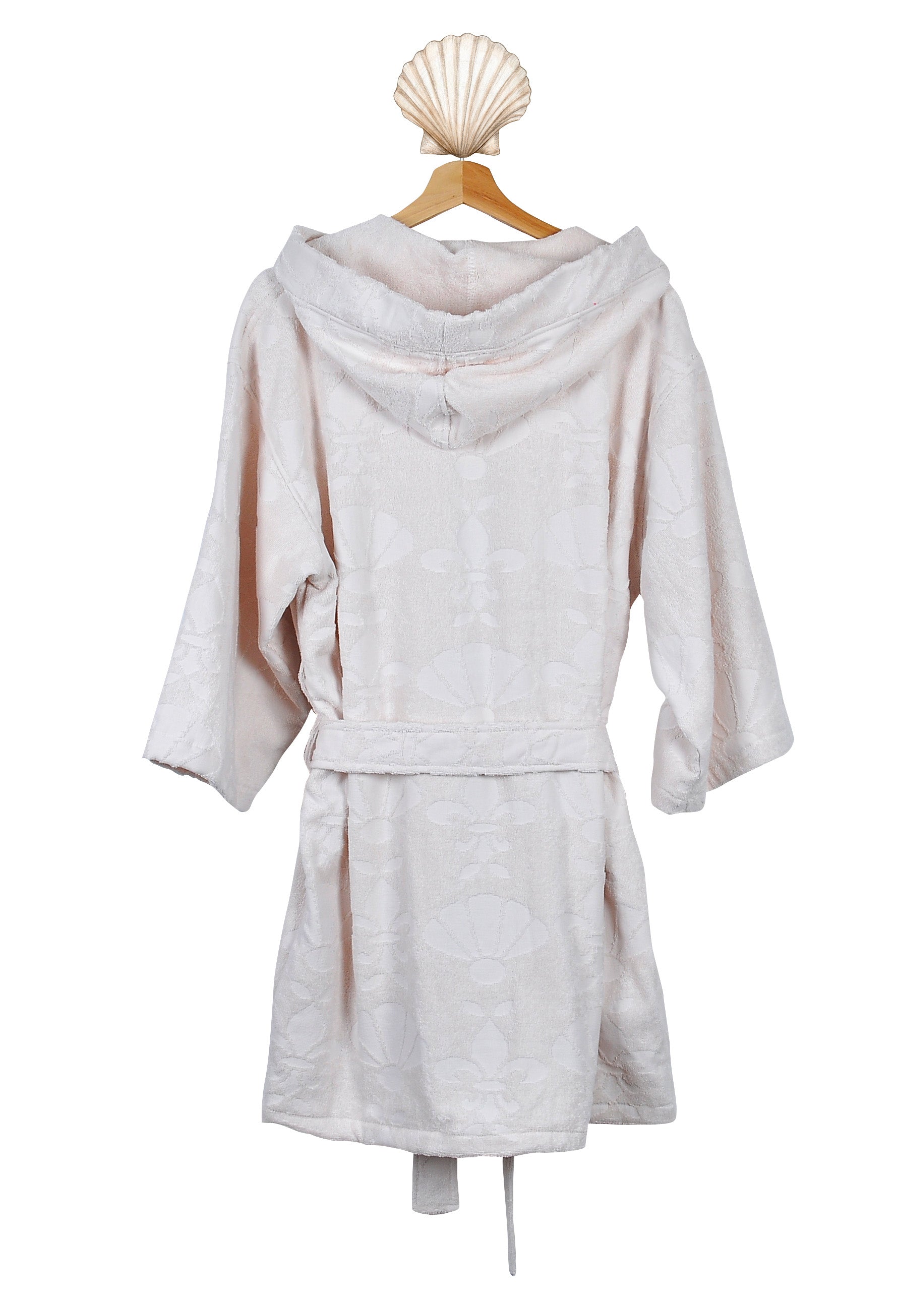  Elegant white cotton hooded beach robe for women JBR Dubai — Mermaids Club